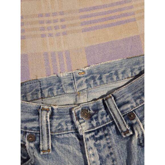 Vtg 70s Levis 505 0217 Single Stitch Red Tab Denim Jeans 29 x 31 Talon 42 80s - Picture 13 of 16